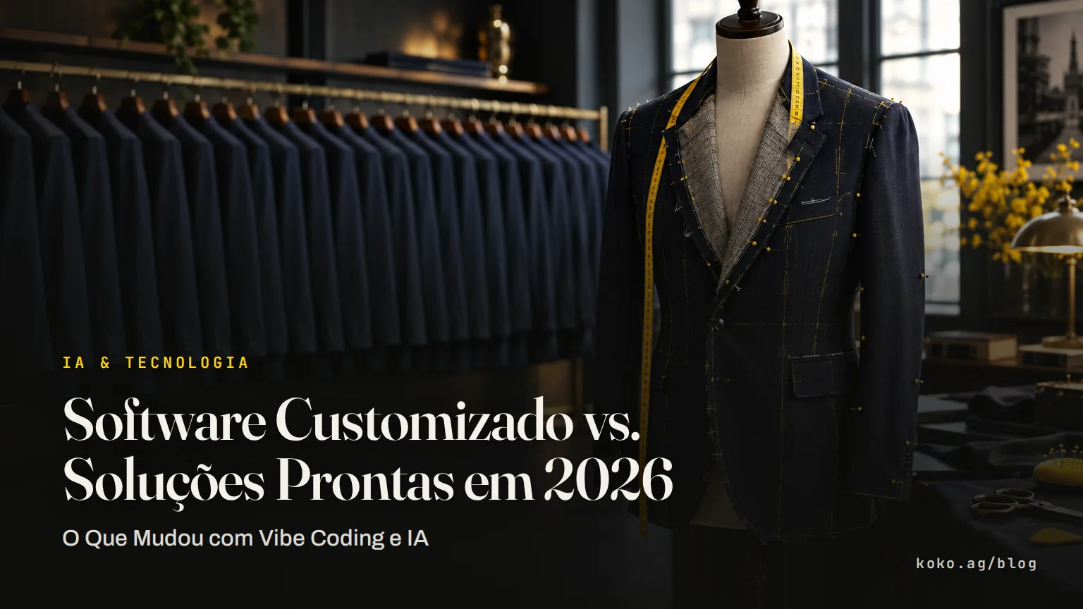 Software Customizado vs. Soluções Prontas em 2026: O Que Mudou com Vibe Coding e IA