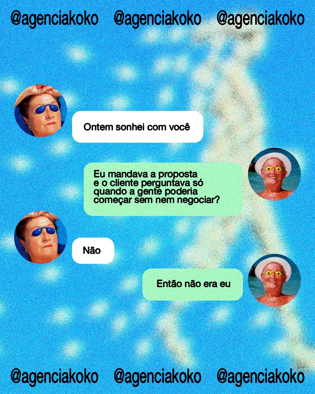 Photo by Agência Koko | Conteúdo B2B on April 13, 2026. May be a Twitter screenshot of text that says '@agenciakoko @agenciakoko @agenciako